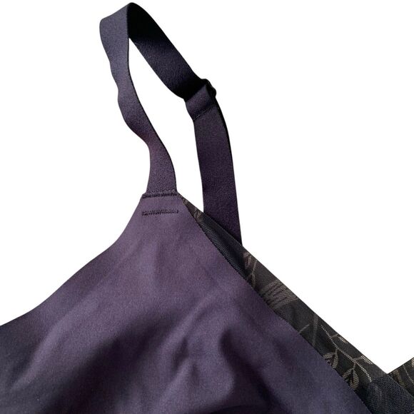 Honeylove Womens Black Crossover Bra 1X Comfort Lounge Wireless - Picture 3 of 12